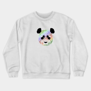 Colorful Panda Face (version 2) Crewneck Sweatshirt